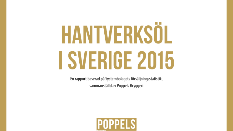 Hantverksöl i Sverige 2015