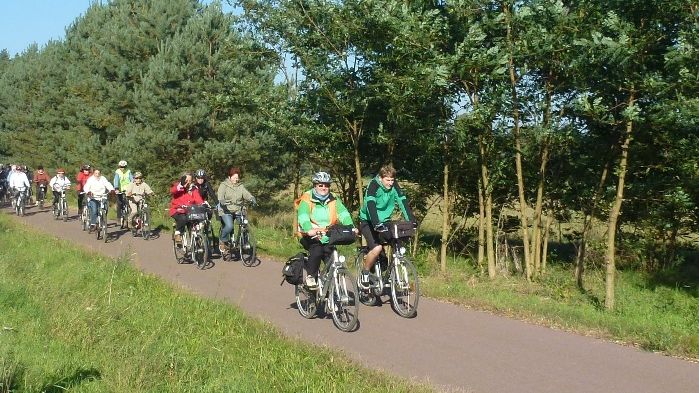 Aktionstag am Radweg Berlin - Leipzig am 03. Oktober 2014