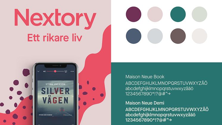 Nextory lanserar varumärkesplattform  med ny visuell identitet