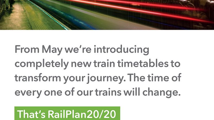 Changes are being publicised widely through posters, adverts and leaflets 