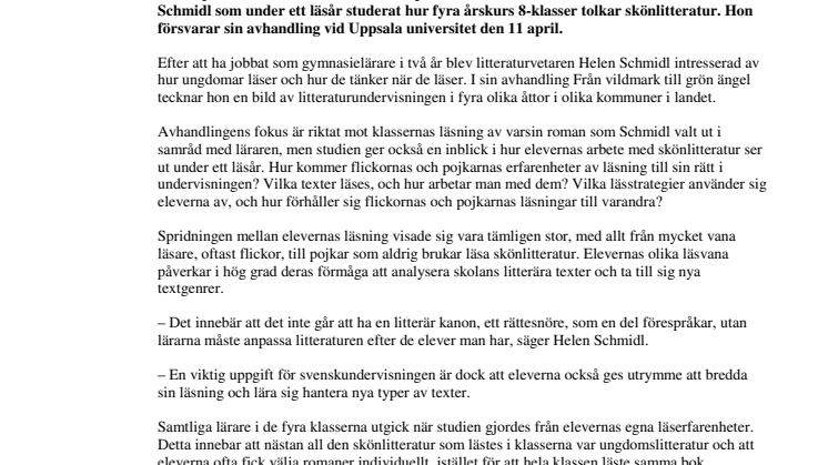 Litterär kanon passar inte i skolan