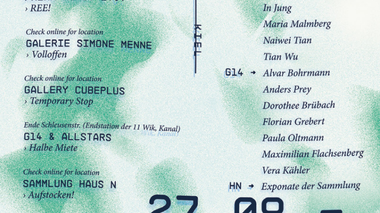 Flyer zur Kunstschau short reader