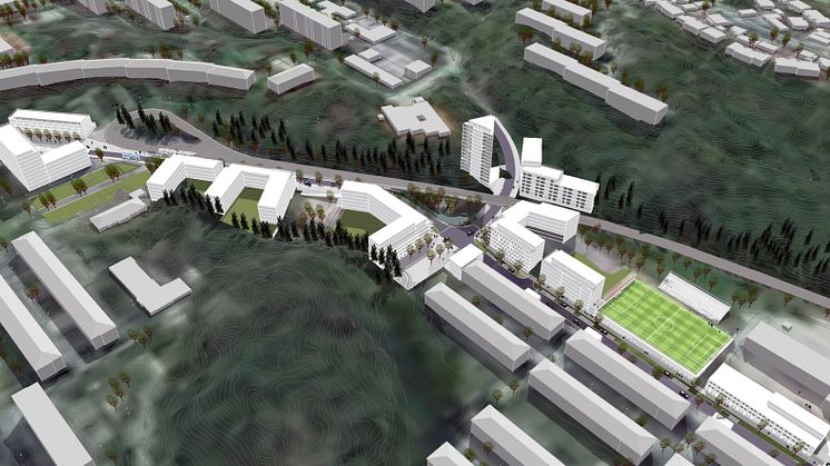 Översiktsvy över planerade Vintergatan