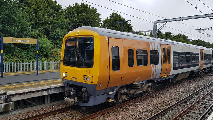 Electric trains on the Cross City line will be able to operate to and from Bromsgrove from 29 July onwards
