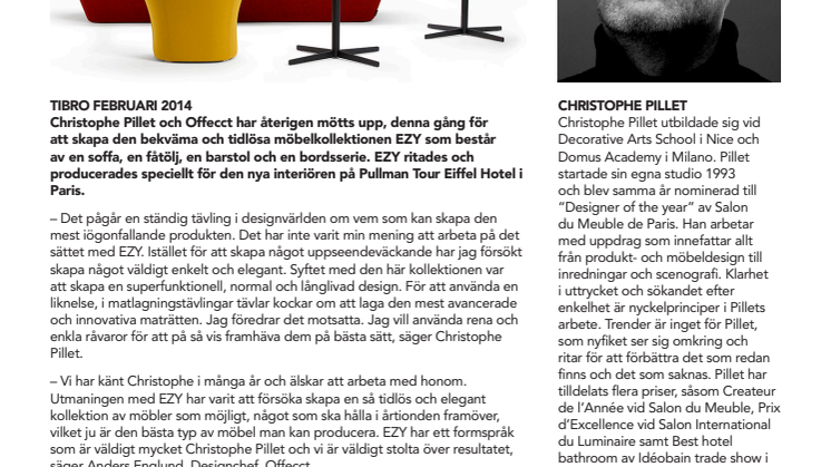 Möbelkollektionen EZY av Christophe Pillet