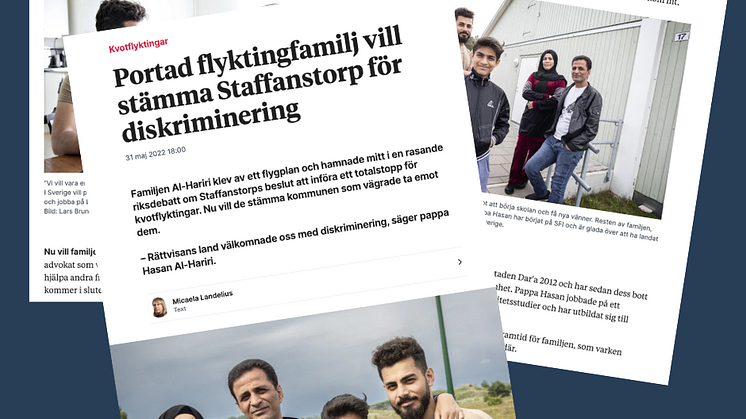Rättvisans land välkomnade oss med diskriminering