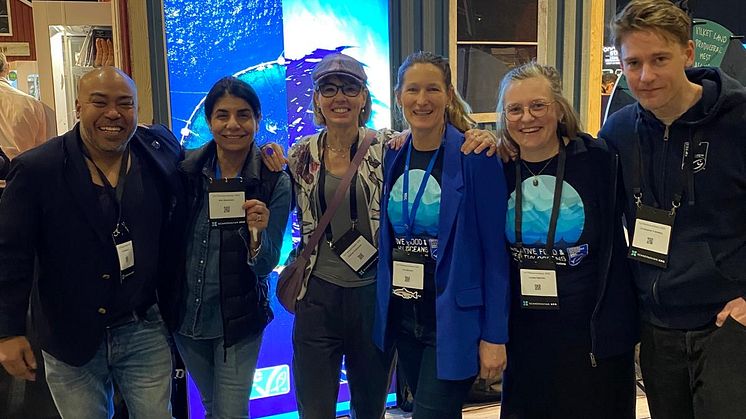 MSC Sverige besöker ICAs Färskvarumässa; fr vä. Carl Dahlman, Kim Rydeheim, Gabriela Kotkowska, Tina Elvroth, Louise Valentin och Christopher Frånberg