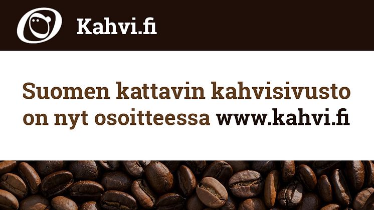 Suomen kattavin kahvisivusto muutti ja uudistui