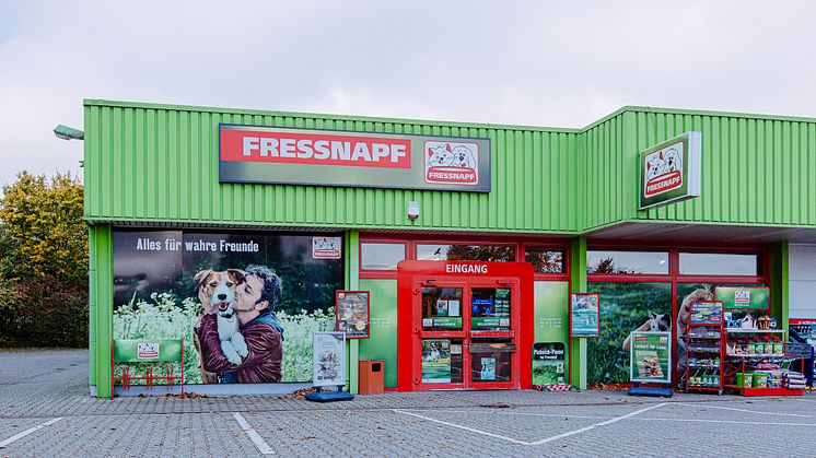 Frontansicht des "alten" Fressnapf-Marktes in Erkelenz 2019