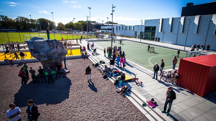 Idrottsoasen - en 5000 m2 stor spontanidrottsplats