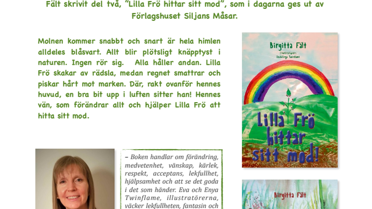 Ett litet frö som väljer att bli modig i ny barnbok
