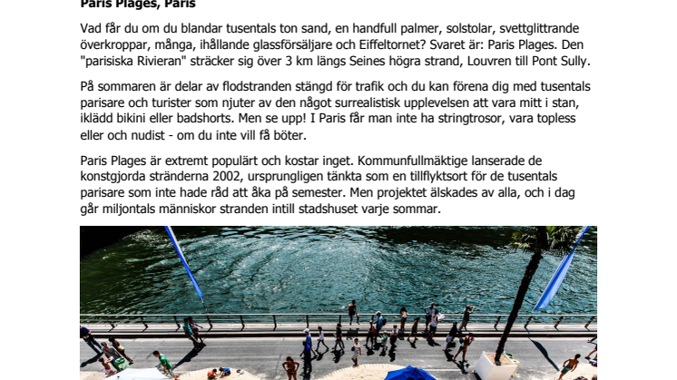 Så badar du i Europas städer - Stockholm i topp