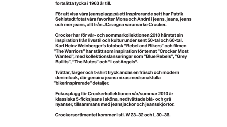 Crocker jeans vår/sommar 2010 
