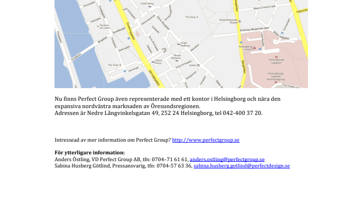 Perfect Group har öppnat kontor i Helsingborg