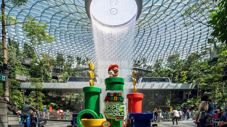 Head to Pipe Around the World at Jewel for a Super Mario adventure this year-end season.