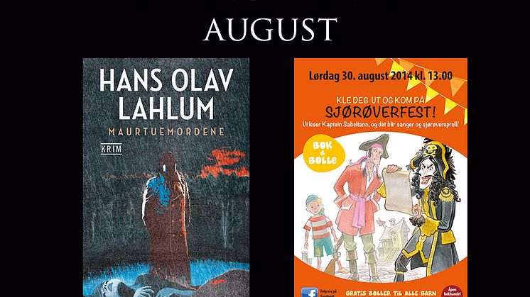  Velkommen til Cappelen Damm-huset i august!