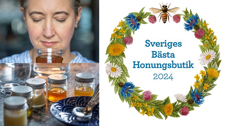 Malin Landqvist leder honungsprovningar och Sveriges bästa honungsbutiker koras.