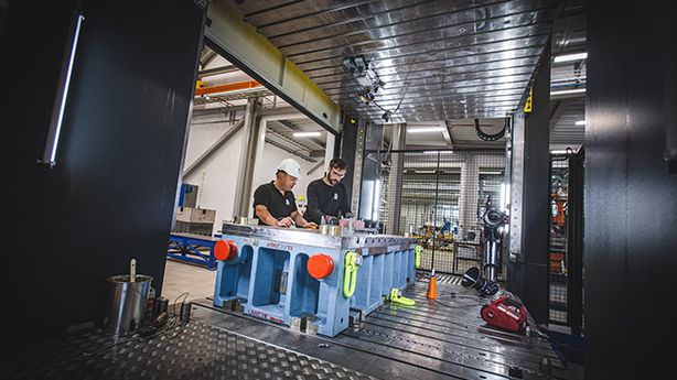 Testbädd för fiberkompositer i Öjebyn. Foto: Anders Westergren