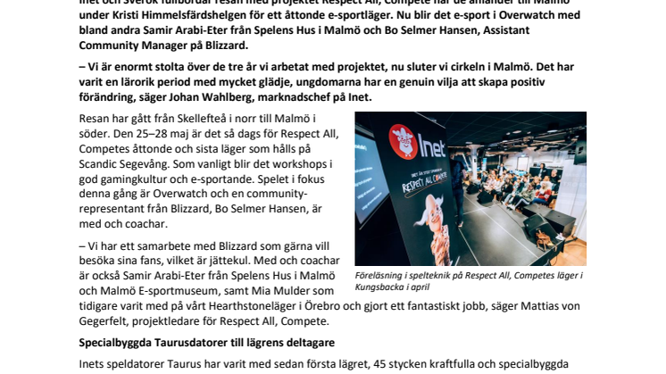 Final i Malmö för ungdomsprojektet Respect All, Compete!