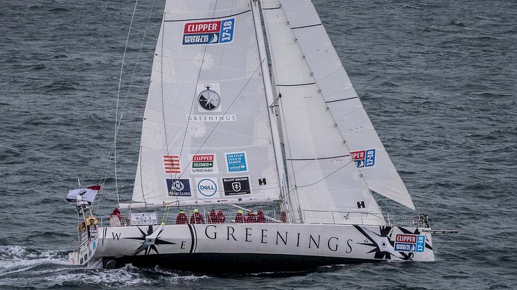 Stage 2 winner Greenings has covered the most nautical miles in a 24-hour period