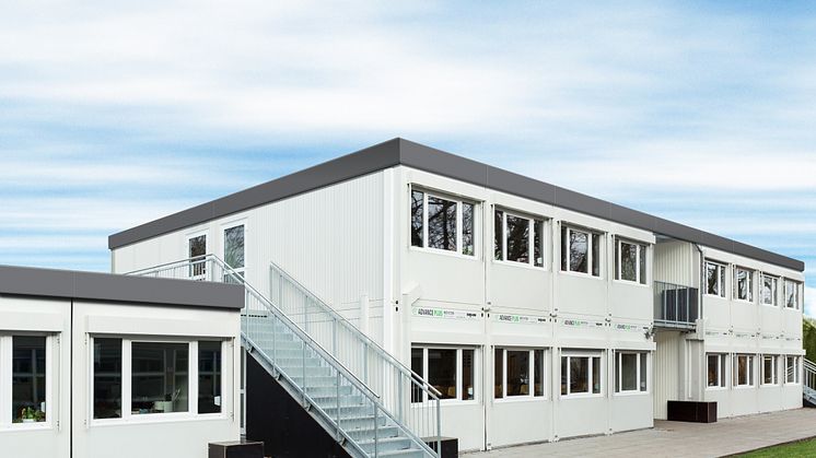 Temporäres Schulgebäude der Komfortklasse