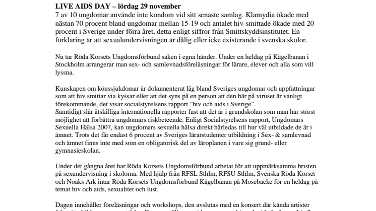 Trötta på dålig sexundervisning – Röda Korsets Ungdomsförbund arrangerar egen 