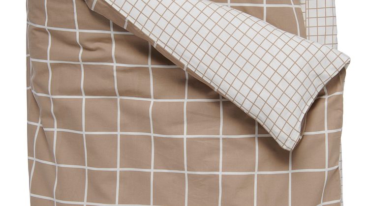NYHET! Bed set Cotton 150 x 200 cm Rutger Beige 100 cotton 19,90 EUR.jpg