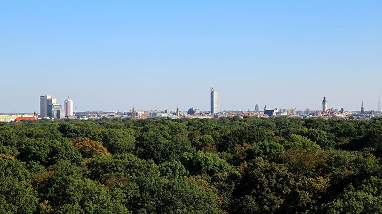 Blick vom Rosental auf die Skyline von Leipzig - Foto: Andreas Schmidt