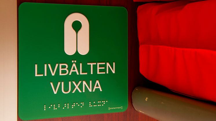 Taktil skyltning hjälp för synskadade