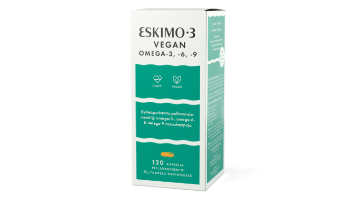 UUTUUS ESKIMO-3 VEGAN: PELLAVANSIEMENÖLJY ON PARAS KASVIPOHJAINEN OMEGA-3-RASVAHAPPOJEN LÄHDE