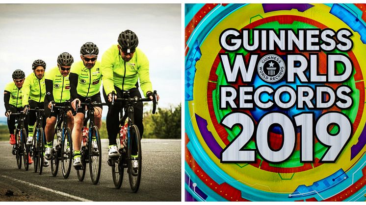 Boken är här - 2019 års upplaga av "Guinness World Record" där  Måns Möller med sitt cykelteam innehar rekordet för snabbaste lagloppet genom Europa!