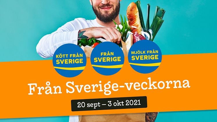 Under Från Sverige-veckorna vecka 38 och 39 lyfts svenskproducerade råvaror, livsmedel och växter av företag och butikskedjor.