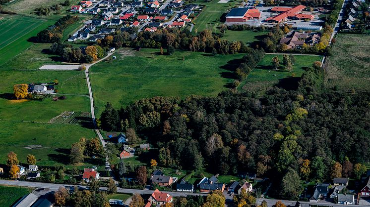 Flygbild över Flyinge