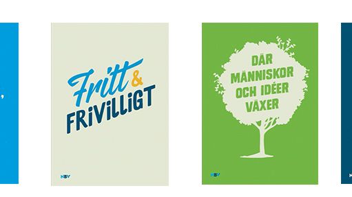 Folkbildningens budskap på posters
