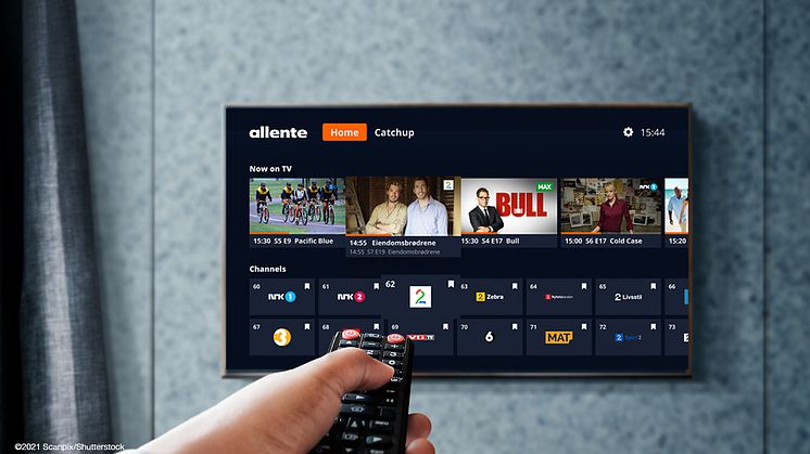 Allente TV-screen NO2