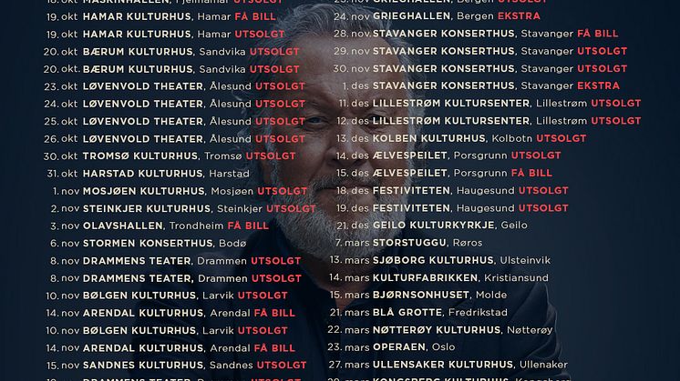 Turneoversikt_Ingen vei tilbake