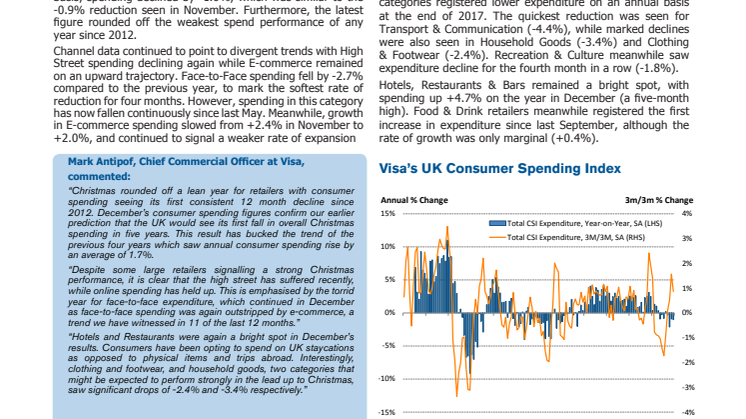 No festive cheer for retailers as December rounds off the worst year for consumer spending since 2012