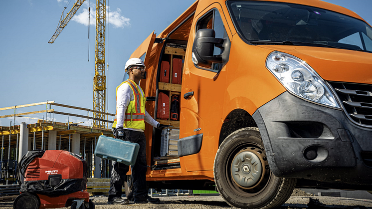Hilti og Trackunit lancerer ny løsning til styring af varebilslagre og tungt udstyr
