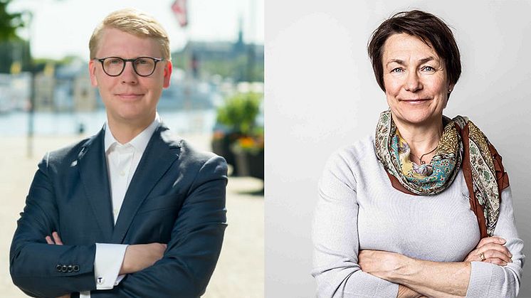 Region Dalarna ny medlem i Mälardalsrådet. Kristoffer Tamsons (M), trafikregionråd Region Stockholm och ordförande Mälardalsrådet och Birgitta Sacrédeus (KD), regionråd och ordförande i Regionala utvecklingsnämnden Region Dalarna.