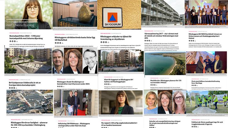 Riksbyggens presskrönika: Ett händelserikt 2022