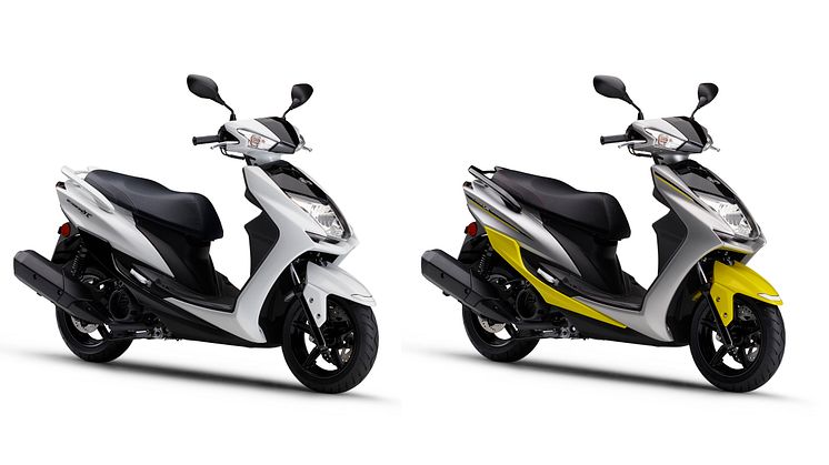 「シグナスX XC125SR」（ホワイト）　「シグナスX XC125SR」（イエロー/マットシルバー）