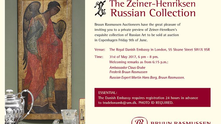 Invitation to a private preview in London