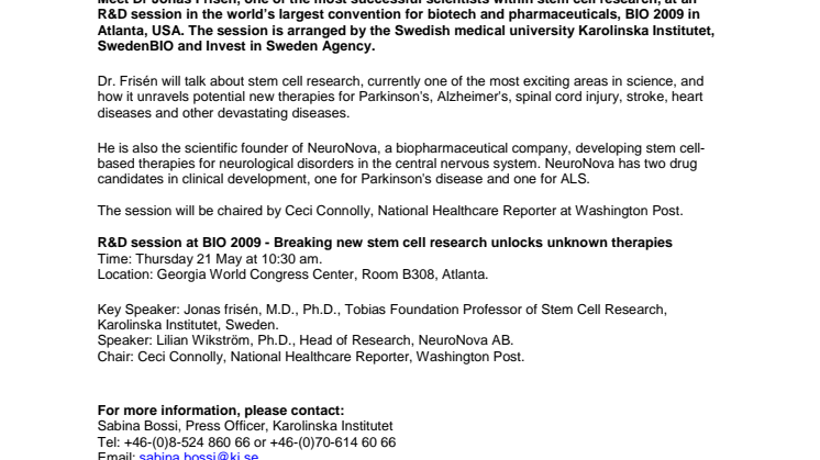 Swedish science at the world’s largest biotech convention
