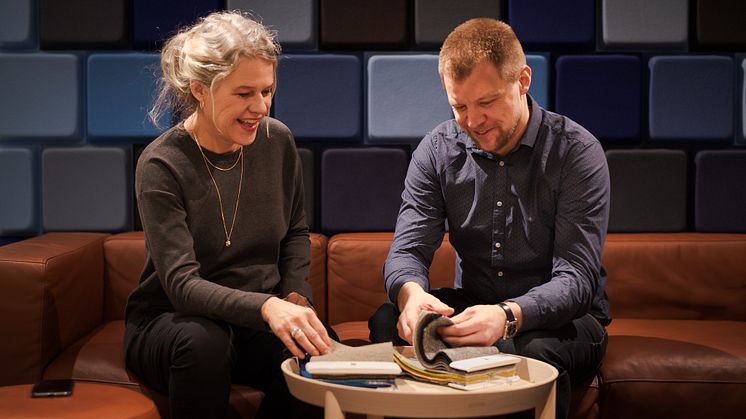 Maria Olofsson Karemyr, Brand Manager and Tobias Strålman, Design Lead.