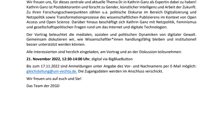 Aktionsmonat gegen geschlechtsbezogene Gewalt