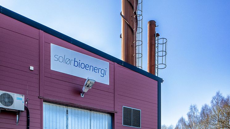 Solör Bioenergis fjärrvärmeanläggning i Lagan. Fotograf: Pelle Wahlgren.