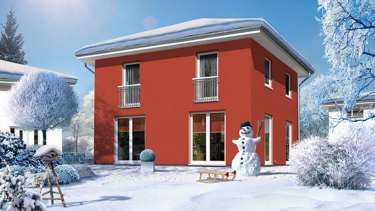 Stadthaus "Flair 124" im Winter