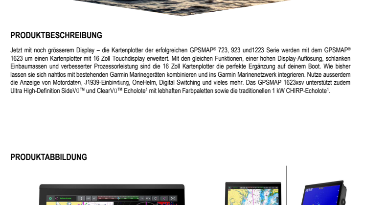 Datenblatt CH Garmin GPSMAP 1623