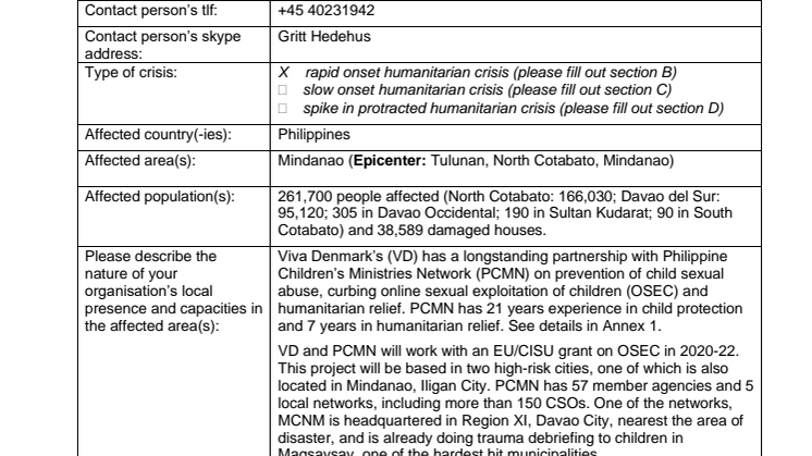 19-026-RO DERF Alert Note -Mindanao Earthquake