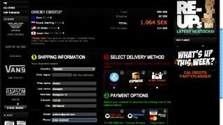 Caliroots.com - Exempel på köpflöde